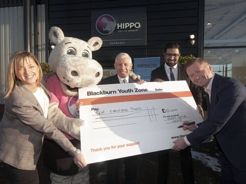 Hippo Motor Group pledges £10,000 to Blackburn Youth Zone